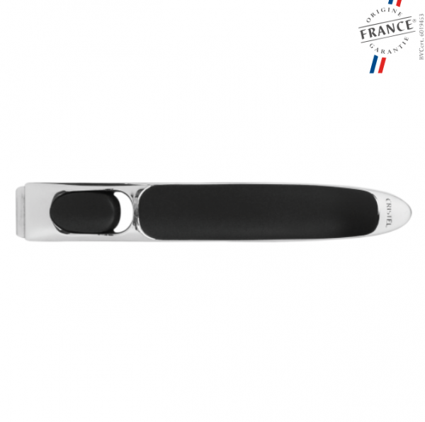 Poignée inox & silicone noir Zenith 3 - CRISTEL