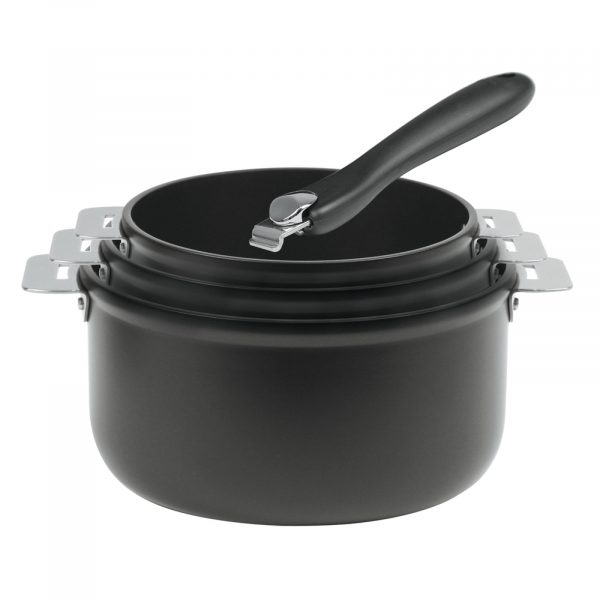 Série de 3 casseroles Cookway amovible ultralu revêtu "Exceliss" 16/18/20 + poignée amovible CRISTEL
