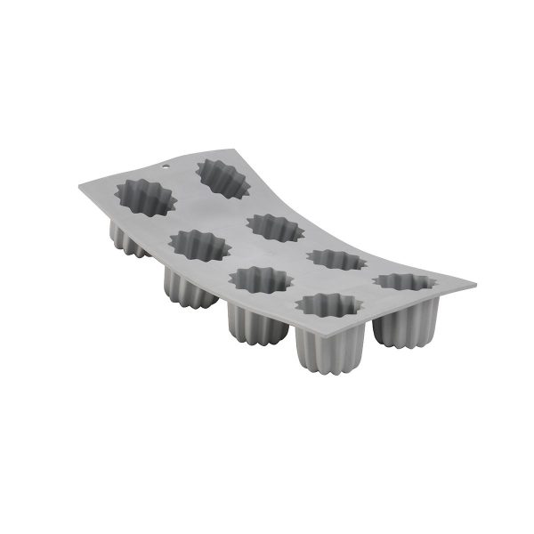 Plaque Elastomoule 8 canelés - DE BUYER