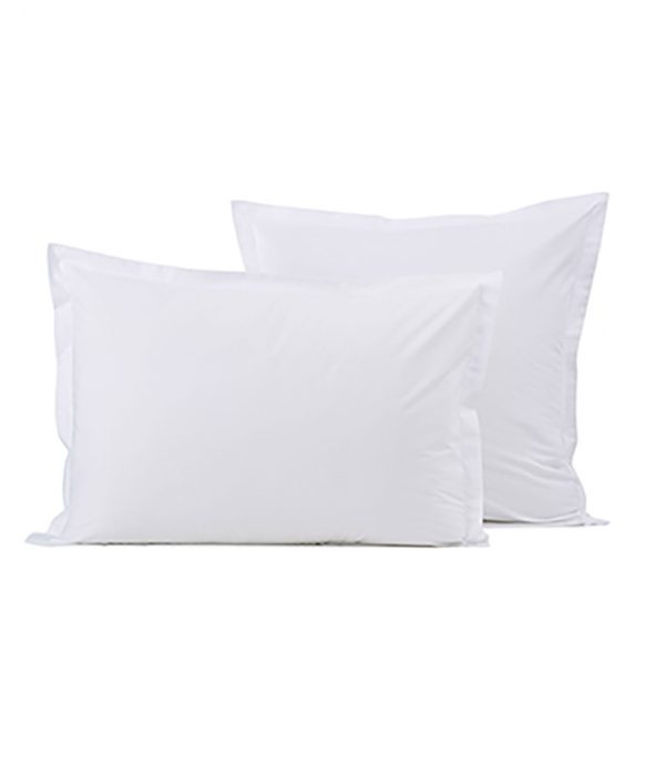 Taie d'oreiller percale blanche - SYLVIE THIRIEZ