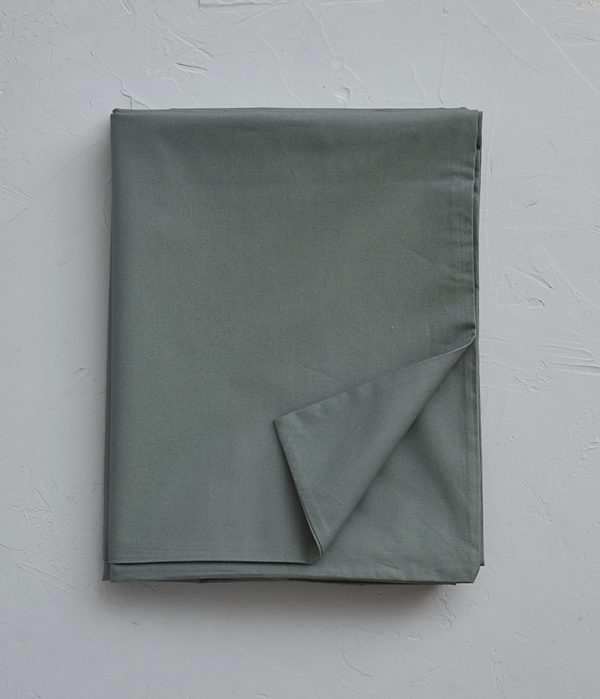 Housse de couette percale vert alligator - SYLVIE THIRIEZ