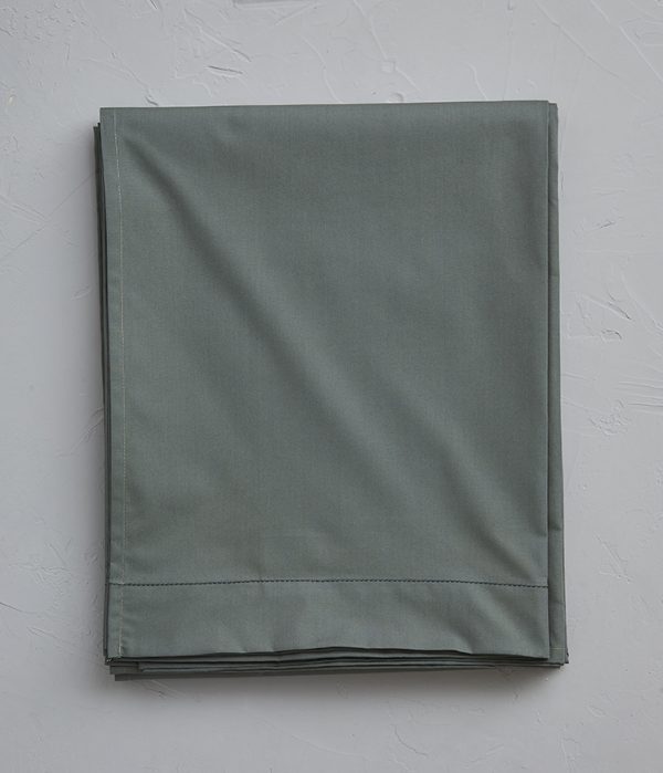 Drap percale vert alligator - SYLVIE THIRIEZ