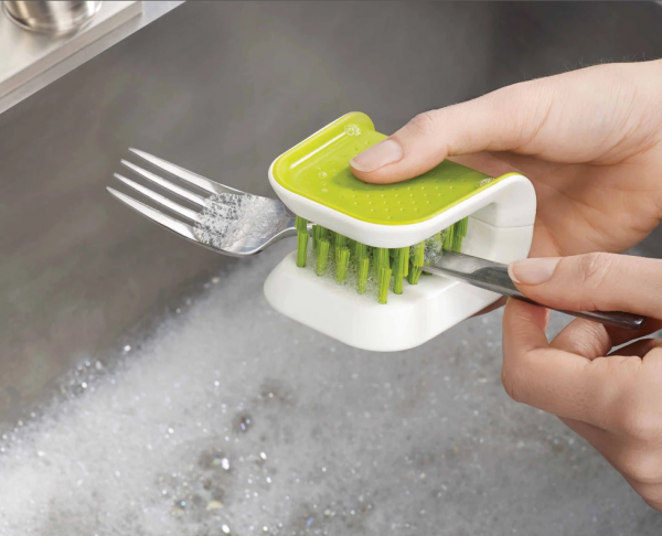 Brosse à couverts Brush Up vert - JOSEPH JOSEPH – Image 2