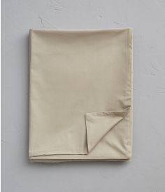 Housse de couette percale marron terre battue SYLVIE THIRIEZ
