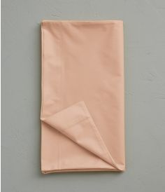 Taie de traversin percale Rose pêche SYLVIE THIRIEZ