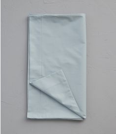 Taie de traversin percale bleu givré SYLVIE THIRIEZ