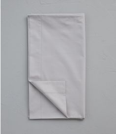 Taie de traversin percale gris duvet SYLVIE THIRIEZ