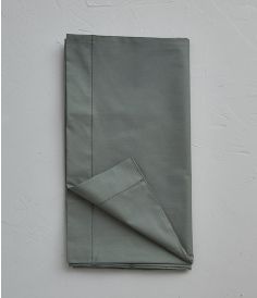 Taie de traversin percale vert alligator SYLVIE THIRIEZ