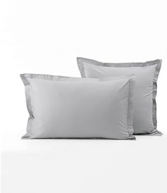Taie d'oreiller percale gris duvet SYLVIE THIRIEZ