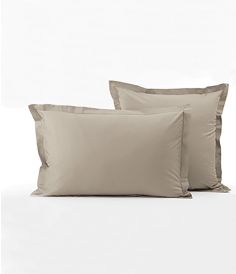 Taie d'oreiller percale marron terre battue SYLVIE THIRIEZ
