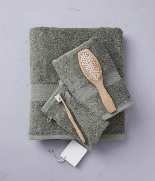 Drap de bain Vert Vétivier SYLVIE THIRIEZ