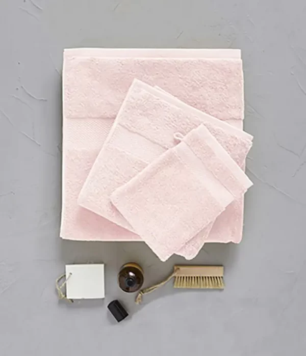 Serviette invité coton rose middleton SYLVIE THIRIEZ