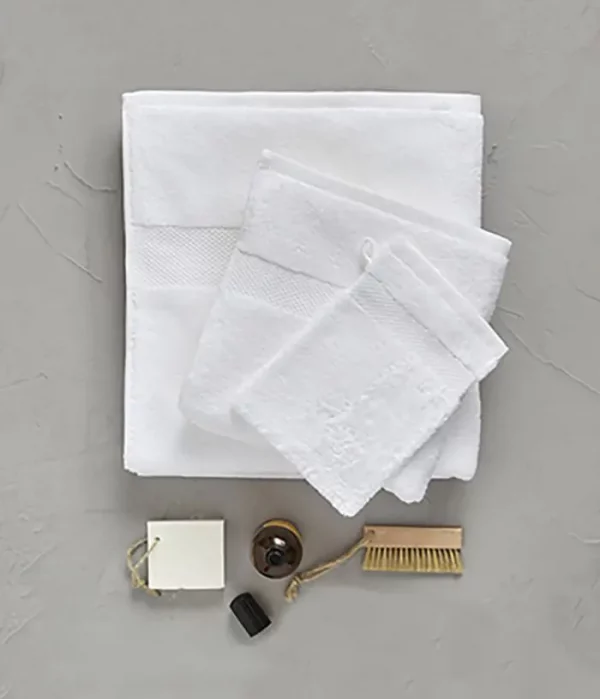 Drap de bain blanc SYLVIE THIRIEZ