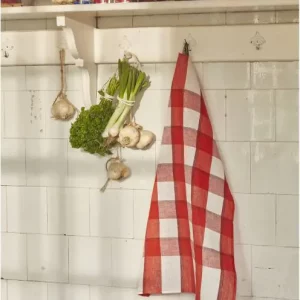 Torchon lin Bistrot paprika - SYLVIE THIRIEZ