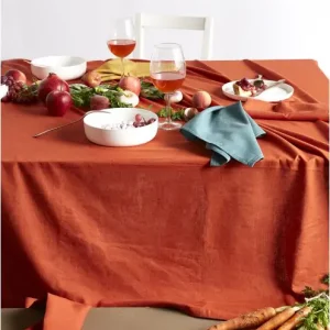 Nappe Prélude paprika - SYLVIE THIRIEZ