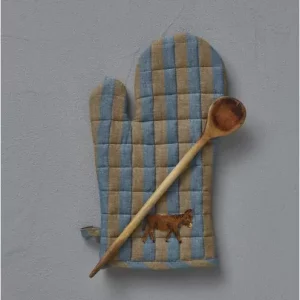 Gant de cuisine Cévennes bleu - SYLVIE THIRIEZ
