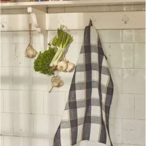 Torchon lin Bistrot noir - SYLVIE THIRIEZ