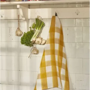 Torchon lin Bistrot curry - SYLVIE THIRIEZ