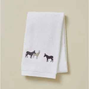 Serviette RDV au pré blanc - SYLVIE THIRIEZ