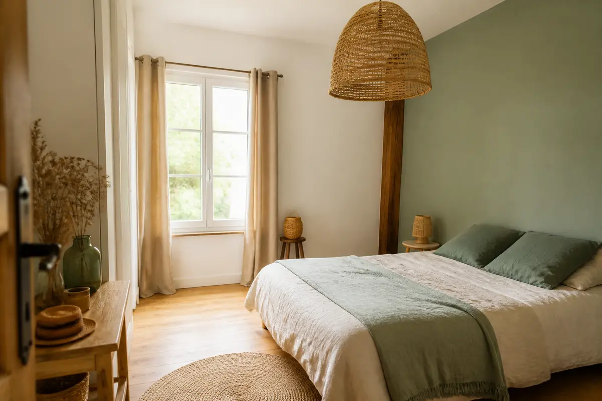 Déco chambre adulte zen : 7 idées couleurs et ambiance naturelle