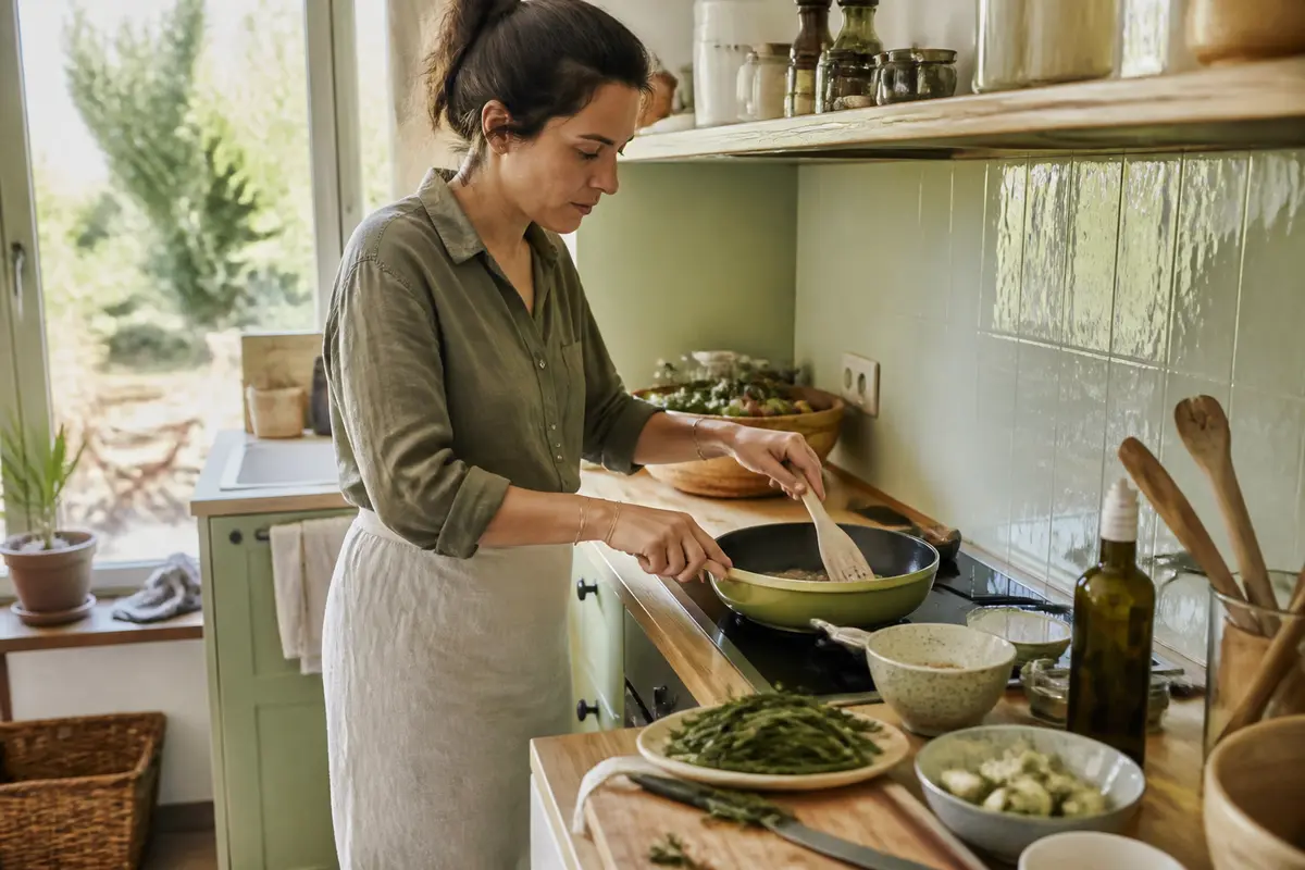 Cuisine verte : élégance, nuances et idées déco inspirantes